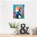 Picture of Luminous Blue Girl _GroupedProduct_Rectangle_Portrait_Unframed_Print_Only_