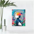 Picture of Luminous Blue Girl _GroupedProduct_Rectangle_Portrait_Unframed_Print_Only_