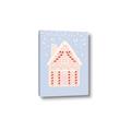 Picture of Blue Gingerbread House _GroupedProduct_Rectangle_Portrait_Canvas_