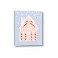 Picture of Blue Gingerbread House _GroupedProduct_Rectangle_Portrait_Canvas_