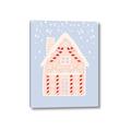 Picture of Blue Gingerbread House _GroupedProduct_Rectangle_Portrait_Canvas_