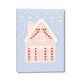 Picture of Blue Gingerbread House _GroupedProduct_Rectangle_Portrait_Canvas_