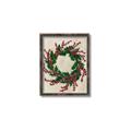 Picture of Holly Wreath _GroupedProduct_Rectangle_Portrait_Canvas_Framed_