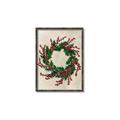 Picture of Holly Wreath _GroupedProduct_Rectangle_Portrait_Canvas_Framed_