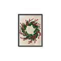 Picture of Holly Wreath _GroupedProduct_Rectangle_Portrait_Canvas_Framed_