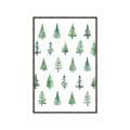 Picture of Christmas Trees _GroupedProduct_Rectangle_Portrait_Canvas_Framed_