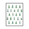 Picture of Christmas Trees _GroupedProduct_Rectangle_Portrait_Canvas_Framed_