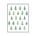 Picture of Christmas Trees _GroupedProduct_Rectangle_Portrait_Canvas_Framed_