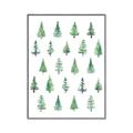 Picture of Christmas Trees _GroupedProduct_Rectangle_Portrait_Canvas_Framed_