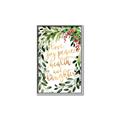 Picture of Holiday Wishes Wreath _GroupedProduct_Rectangle_Portrait_Canvas_Framed_