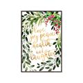 Picture of Holiday Wishes Wreath _GroupedProduct_Rectangle_Portrait_Canvas_Framed_