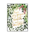 Picture of Holiday Wishes Wreath _GroupedProduct_Rectangle_Portrait_Canvas_Framed_