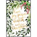 Picture of Holiday Wishes Wreath _GroupedProduct_Rectangle_Portrait_Canvas_Framed_