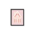 Picture of Pink Gingerbread House _GroupedProduct_Rectangle_Portrait_Canvas_Framed_
