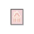 Picture of Pink Gingerbread House _GroupedProduct_Rectangle_Portrait_Canvas_Framed_