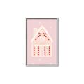 Picture of Pink Gingerbread House _GroupedProduct_Rectangle_Portrait_Canvas_Framed_