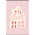 Picture of Pink Gingerbread House _GroupedProduct_Rectangle_Portrait_Canvas_Framed_