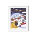 Picture of Christmas in Courchevel, France _GroupedProduct_Rectangle_Portrait_Framed_Matted_