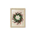 Picture of Holly Wreath _GroupedProduct_Rectangle_Portrait_Framed_Matted_
