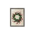 Picture of Holly Wreath _GroupedProduct_Rectangle_Portrait_Framed_Matted_