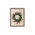 Picture of Holly Wreath _GroupedProduct_Rectangle_Portrait_Framed_Matted_