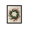 Picture of Holly Wreath _GroupedProduct_Rectangle_Portrait_Framed_Matted_