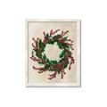 Picture of Holly Wreath _GroupedProduct_Rectangle_Portrait_Framed_Matted_