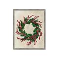 Picture of Holly Wreath _GroupedProduct_Rectangle_Portrait_Framed_Matted_