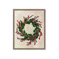 Picture of Holly Wreath _GroupedProduct_Rectangle_Portrait_Framed_Matted_