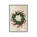 Picture of Holly Wreath _GroupedProduct_Rectangle_Portrait_Framed_Matted_