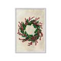 Picture of Holly Wreath _GroupedProduct_Rectangle_Portrait_Framed_Matted_