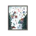 Picture of Winter Ski Resort _GroupedProduct_Rectangle_Portrait_Framed_Matted_