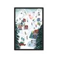 Picture of Winter Ski Resort _GroupedProduct_Rectangle_Portrait_Framed_Matted_