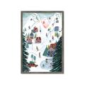 Picture of Winter Ski Resort _GroupedProduct_Rectangle_Portrait_Framed_Matted_