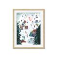 Picture of Winter Ski Resort _GroupedProduct_Rectangle_Portrait_Framed_Matted_