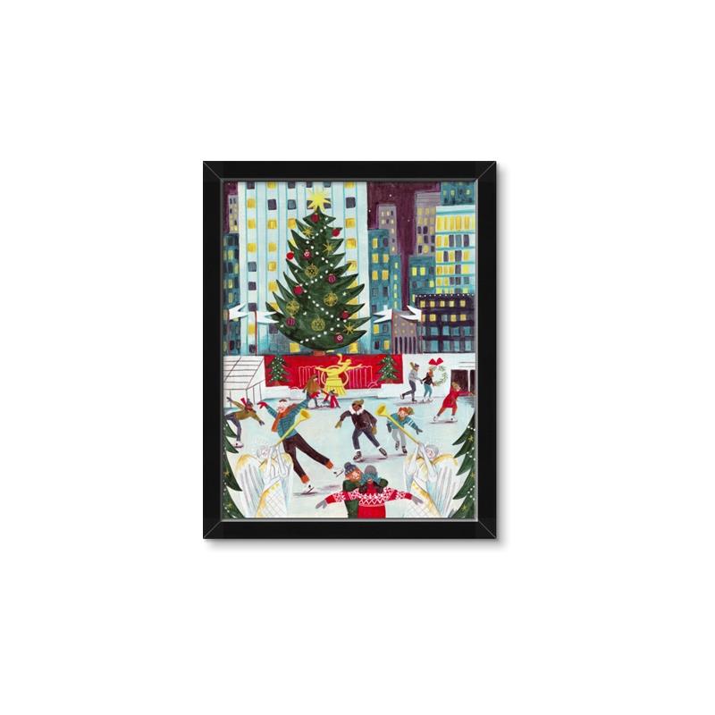 Picture of Ice Skating at Rockefeller Center _GroupedProduct_Rectangle_Portrait_Framed_Matted_