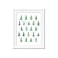 Picture of Christmas Trees _GroupedProduct_Rectangle_Portrait_Framed_Matted_