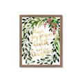 Picture of Holiday Wishes Wreath _GroupedProduct_Rectangle_Portrait_Framed_Matted_