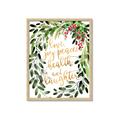 Picture of Holiday Wishes Wreath _GroupedProduct_Rectangle_Portrait_Framed_Matted_