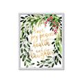 Picture of Holiday Wishes Wreath _GroupedProduct_Rectangle_Portrait_Framed_Matted_