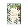Picture of Holiday Wishes Wreath _GroupedProduct_Rectangle_Portrait_Framed_Matted_
