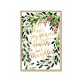 Picture of Holiday Wishes Wreath _GroupedProduct_Rectangle_Portrait_Framed_Matted_
