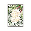 Picture of Holiday Wishes Wreath _GroupedProduct_Rectangle_Portrait_Framed_Matted_