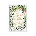 Picture of Holiday Wishes Wreath _GroupedProduct_Rectangle_Portrait_Framed_Matted_