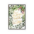 Picture of Holiday Wishes Wreath _GroupedProduct_Rectangle_Portrait_Framed_Matted_