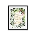 Picture of Holiday Wishes Wreath _GroupedProduct_Rectangle_Portrait_Framed_Matted_