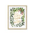 Picture of Holiday Wishes Wreath _GroupedProduct_Rectangle_Portrait_Framed_Matted_
