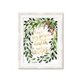 Picture of Holiday Wishes Wreath _GroupedProduct_Rectangle_Portrait_Framed_Matted_