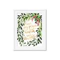 Picture of Holiday Wishes Wreath _GroupedProduct_Rectangle_Portrait_Framed_Matted_