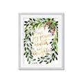 Picture of Holiday Wishes Wreath _GroupedProduct_Rectangle_Portrait_Framed_Matted_